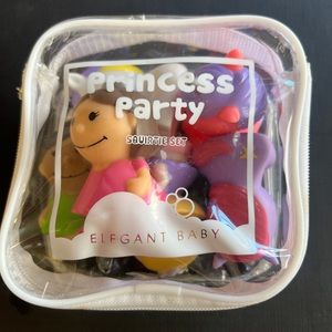 👑🩷🦄 NWT ELEGANT BABY GIRLS 6 PIECE PRINCESS PARTY BATH TOY SQUIRTERS 👑🩷🦄